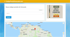 Desktop Screenshot of codigopostalvenezuela.com